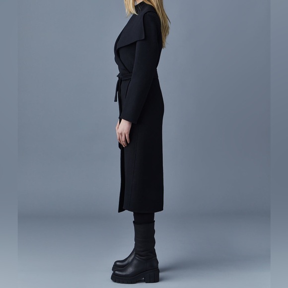 MACKAGE MAI-CN BLACK S - LADIES DOUBLE FACE WOOL COAT NWT - Picture 4 of 6